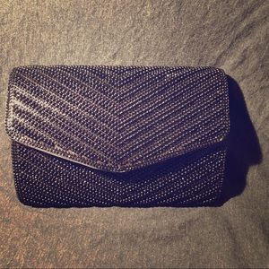 Sparkly beaded clutch